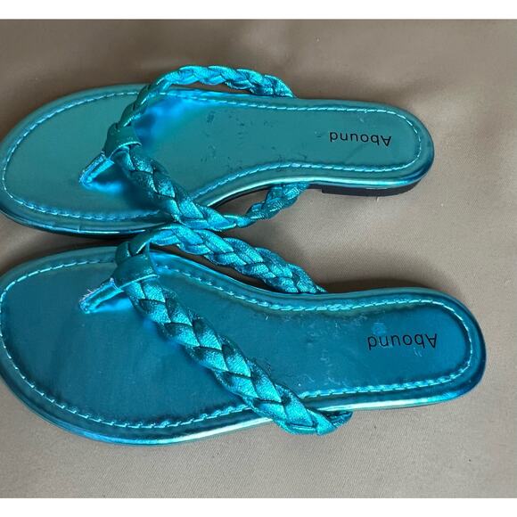 Abound Frannie Braided Thong Flip Flop Sandals 7 New - Picture 1 of 6
